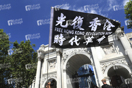 Kundgebung zum 2. Jahrestag des Beginns der Honkong-Proteste in London