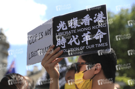 Kundgebung zum 2. Jahrestag des Beginns der Honkong-Proteste in London