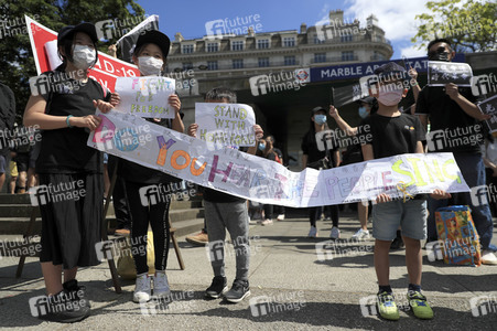 Kundgebung zum 2. Jahrestag des Beginns der Honkong-Proteste in London