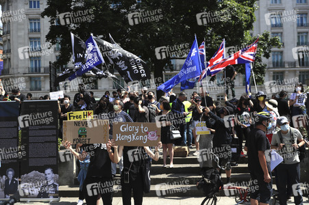 Kundgebung zum 2. Jahrestag des Beginns der Honkong-Proteste in London