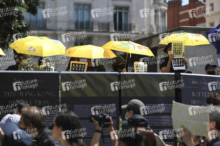 Kundgebung zum 2. Jahrestag des Beginns der Honkong-Proteste in London