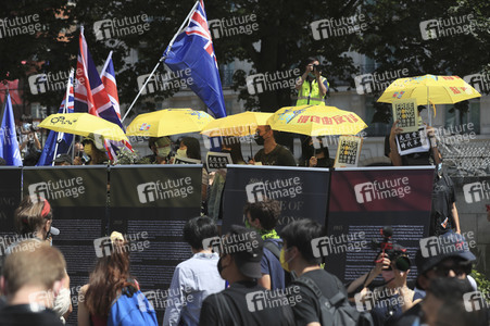 Kundgebung zum 2. Jahrestag des Beginns der Honkong-Proteste in London