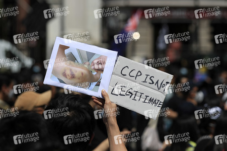 Kundgebung zum 2. Jahrestag des Beginns der Honkong-Proteste in London