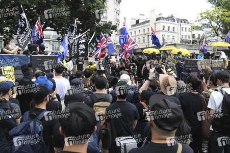 Kundgebung zum 2. Jahrestag des Beginns der Honkong-Proteste in London