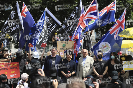 Kundgebung zum 2. Jahrestag des Beginns der Honkong-Proteste in London