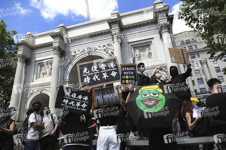 Kundgebung zum 2. Jahrestag des Beginns der Honkong-Proteste in London