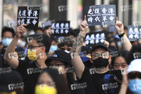 Kundgebung zum 2. Jahrestag des Beginns der Honkong-Proteste in London
