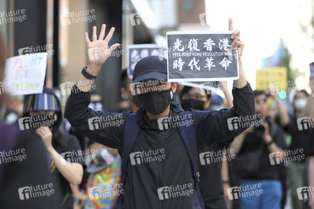 Kundgebung zum 2. Jahrestag des Beginns der Honkong-Proteste in London