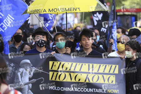 Kundgebung zum 2. Jahrestag des Beginns der Honkong-Proteste in London