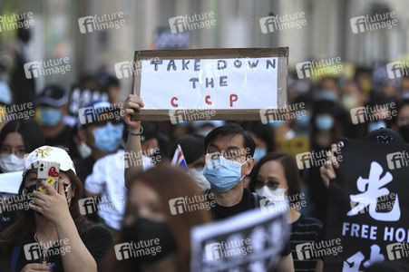 Kundgebung zum 2. Jahrestag des Beginns der Honkong-Proteste in London