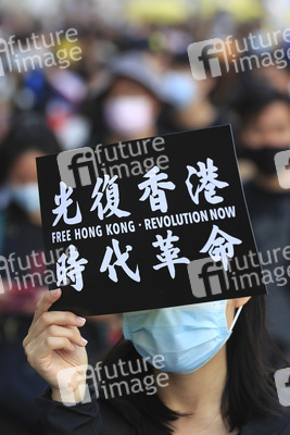 Kundgebung zum 2. Jahrestag des Beginns der Honkong-Proteste in London