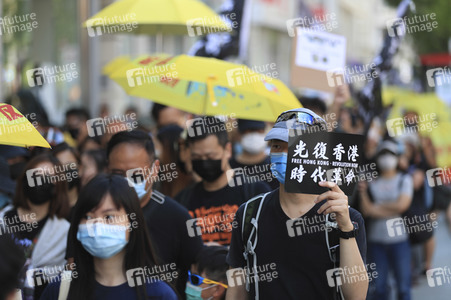 Kundgebung zum 2. Jahrestag des Beginns der Honkong-Proteste in London