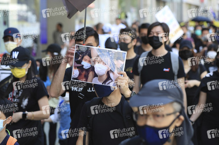 Kundgebung zum 2. Jahrestag des Beginns der Honkong-Proteste in London