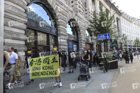 Kundgebung zum 2. Jahrestag des Beginns der Honkong-Proteste in London