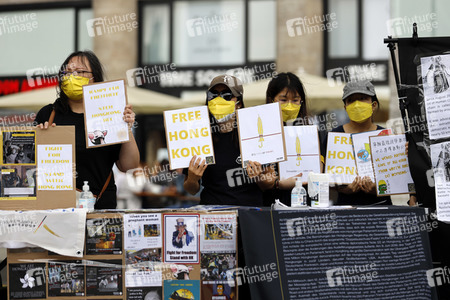 Hongkong-Demonstration in Köln