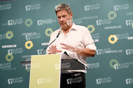 Pressekonferenz mit Robert Habeck in Berlin