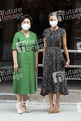 Kim Jung-Sook und Königin Letizia besuchen ONCE in Madrid
