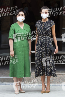 Kim Jung-Sook und Königin Letizia besuchen ONCE in Madrid