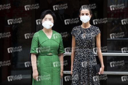Kim Jung-Sook und Königin Letizia besuchen ONCE in Madrid