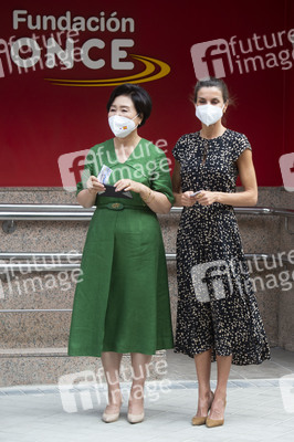 Kim Jung-Sook und Königin Letizia besuchen ONCE in Madrid