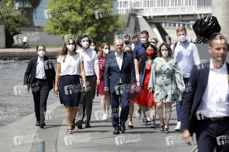 Fototermin mit dem SPD-Kanzlerkandidaten Olaf Scholz in Berlin