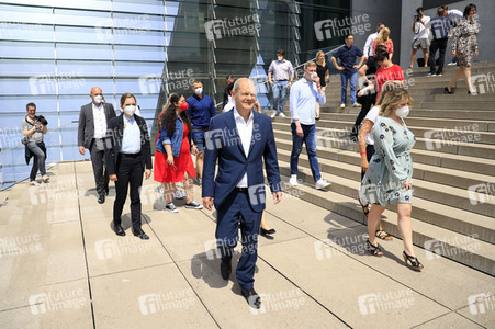 Fototermin mit dem SPD-Kanzlerkandidaten Olaf Scholz in Berlin