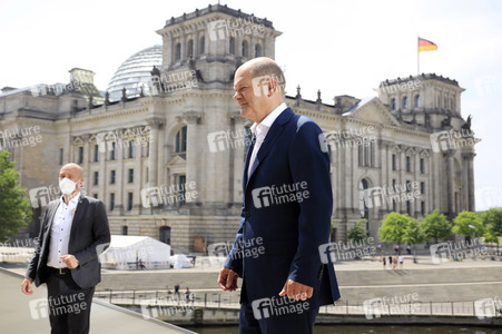Fototermin mit dem SPD-Kanzlerkandidaten Olaf Scholz in Berlin