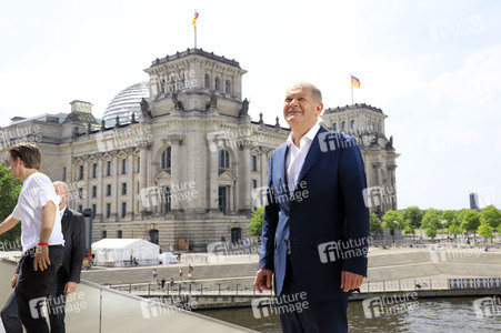 Fototermin mit dem SPD-Kanzlerkandidaten Olaf Scholz in Berlin