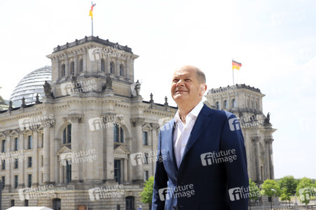 Fototermin mit dem SPD-Kanzlerkandidaten Olaf Scholz in Berlin