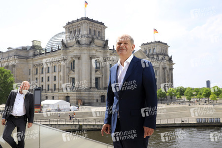 Fototermin mit dem SPD-Kanzlerkandidaten Olaf Scholz in Berlin
