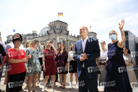 Fototermin mit dem SPD-Kanzlerkandidaten Olaf Scholz in Berlin