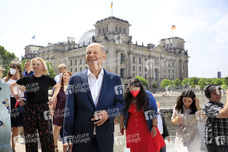 Fototermin mit dem SPD-Kanzlerkandidaten Olaf Scholz in Berlin