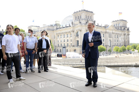 Fototermin mit dem SPD-Kanzlerkandidaten Olaf Scholz in Berlin