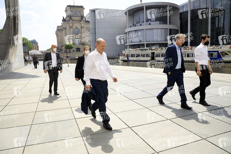 Fototermin mit dem SPD-Kanzlerkandidaten Olaf Scholz in Berlin
