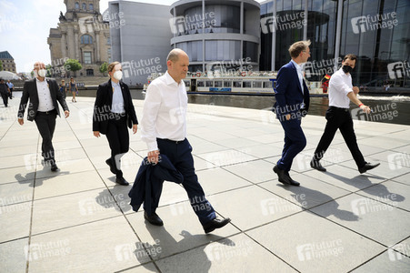 Fototermin mit dem SPD-Kanzlerkandidaten Olaf Scholz in Berlin
