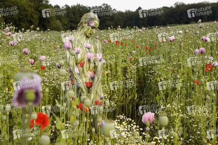 NATURE ART: Mohnfeld / Poppy Field Bodypainting