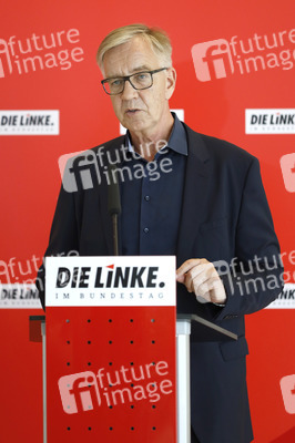 Pressestatement der Partei Die Linke in Berlin