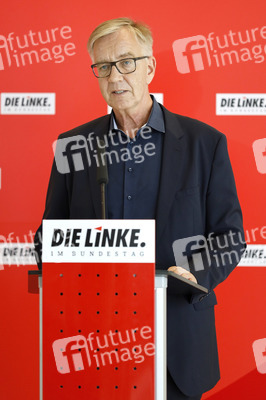 Pressestatement der Partei Die Linke in Berlin