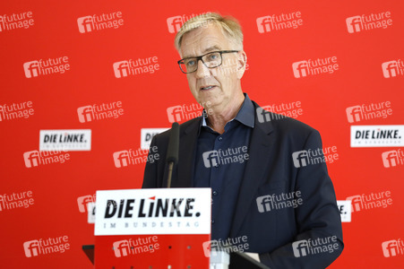 Pressestatement der Partei Die Linke in Berlin