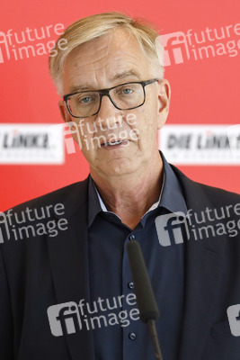 Pressestatement der Partei Die Linke in Berlin