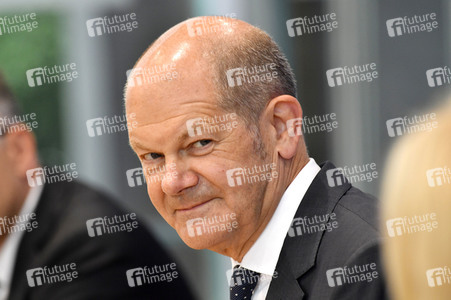 Pressekonferenz mit Olaf Scholz in Berlin