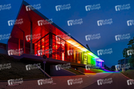 Regenbogenfarben am Steigerwaldstadion in Erfurt