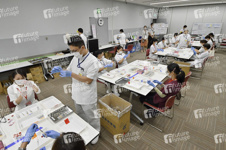 Corona Impfzentrum in Osaka