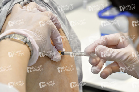 Corona Impfzentrum in Osaka