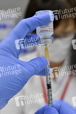 Corona Impfzentrum in Osaka