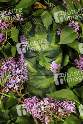 NATURE ART: Flieder / Lilac Bodypainting