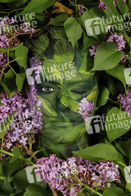 NATURE ART: Flieder / Lilac Bodypainting