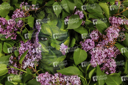 NATURE ART: Flieder / Lilac Bodypainting