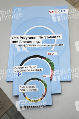 Vorstellung der Bundestagswahlkampfkampagne der CDU in Berlin