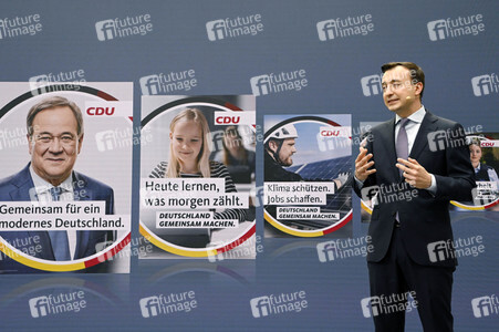 Vorstellung der Bundestagswahlkampfkampagne der CDU in Berlin